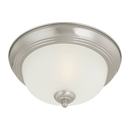 Thomas Ceiling Essentials 16'' Wide 3Light Flush Mount, Brushed Nickel SL878378